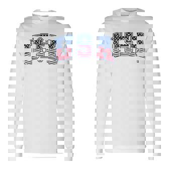 Usa 星条旗 アメリカ国旗 長袖Tシャツ - Kawaiitshirt