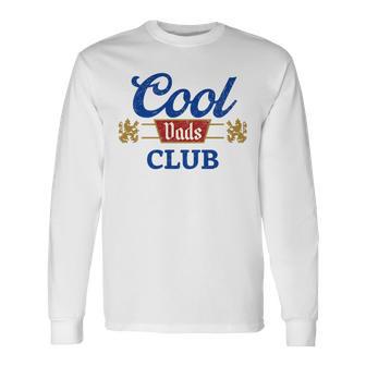 Vintage Cool Dads Club Father's Day From Daughter Son Long Sleeve T-Shirt - Thegiftio UK