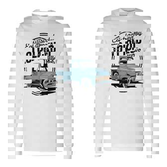 Vintage Easily Distracted By Old Pickup Trucks Classic Car Long Sleeve T-Shirt | Mazezy