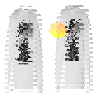 Vintage Hangover Human Tree Retro Artistic Sunset Long Sleeve T-Shirt | Seseable CA