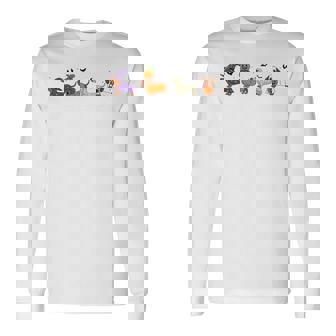 Weiner Dog Witch Happy Halloweenie Cute Halloween Dachshund Long Sleeve T-Shirt | Mazezy