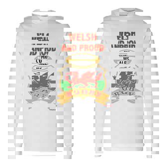 Welsh Dragon Wales ラグビートップ 長袖tシャツ 長袖Tシャツ - Kawaiitshirt