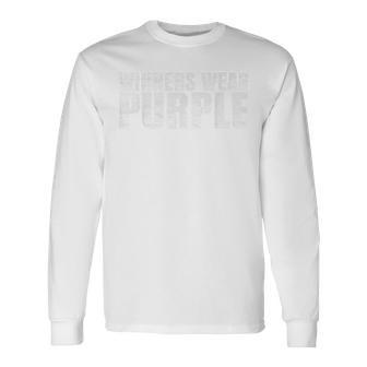Winners Wear Purple Color War Camp Team Game Competition Long Sleeve T-Shirt - Thegiftio UK