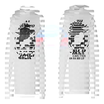 Work Hardo Dog Have Life 面白いレトロキャバリア 長袖Tシャツ - Kawaiitshirt