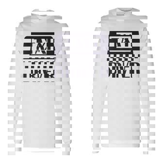 Yellow Taxi Costume Halloween Taxi Driver Driving Long Sleeve T-Shirt - Thegiftio UK