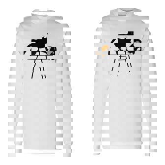 「おもしろいキャットレディが欲しい方法」に投票します 長袖Tシャツ - Kawaiitshirt