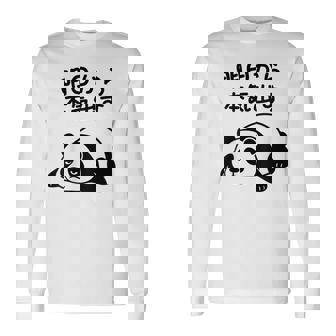 「明日から本気出す」文字入り！面白かわいい動物プリント 長袖Tシャツ - Kawaiitshirt