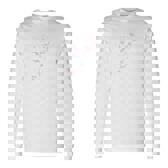 「桜／とほかみえみため 白文字」 言霊 ホツマ文字 ヲシテ文字 とほかみえひため 桜 神社 開運 お守り バックプリント 長袖Tシャツ - Kawaiitshirt