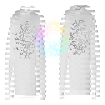 【あなたより長く 短歌ロゴ】 長袖Tシャツ - Kawaiitshirt