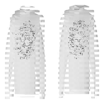 【カタカムナ 第1首】神代文字 スピリチュアル 言霊 癒し ヒーリング 面白い おもしろ お守り 開運 古代 文字 長袖Tシャツ - Kawaiitshirt