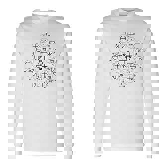 【カタカムナ 第4首】神代文字 スピリチュアル 言霊 癒し ヒーリング 面白い おもしろ お守り 開運 古代 文字 長袖Tシャツ - Kawaiitshirt