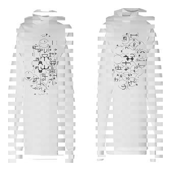 【カタカムナ 第6首】神代文字 スピリチュアル 言霊 癒し ヒーリング 面白い おもしろ お守り 開運 古代 文字 長袖Tシャツ - Kawaiitshirt