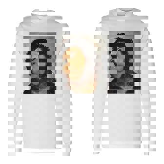 【キリスト画】おばあさんが勝手に修復した教会の壁画が人気爆発 長袖tシャツ 長袖Tシャツ - Kawaiitshirt