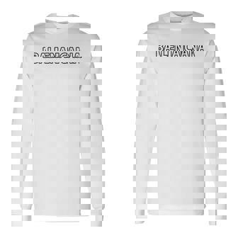 【バックプリント・背中側】Balenaicana《ばれないかな》ホワイト 白 ロゴ【変なt】ブランド パロディ 面白 長袖Tシャツ - Kawaiitshirt