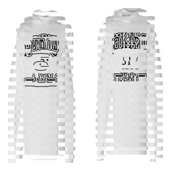 【バックプリント・背中側】北海道 Hokkaido【ユニフォーム風】Jimo-T ジモティ お土産 面白い 長袖Tシャツ - Kawaiitshirt