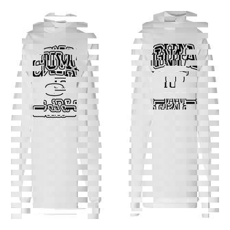 【バックプリント・背中側】群馬 Gunma【チームユニフォーム風】Jimo-T ジモティ 面白い 長袖Tシャツ - Kawaiitshirt