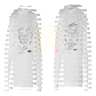 【背中側デザイン】日本文化 鳳凰デザイン 幸運を願うお守り 長袖tシャツ 長袖Tシャツ - Kawaiitshirt