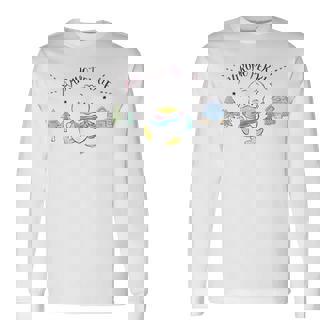 あひるのペックル キャンプ 長袖Tシャツ - Kawaiitshirt