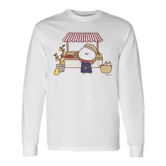うさまる ベジまるシェ 長袖Tシャツ - Kawaiitshirt