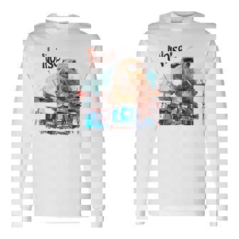 おかしなカピバラがドラムを奏でる 長袖Tシャツ - Kawaiitshirt