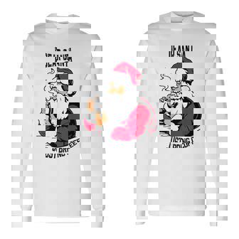 おもしろい親愛なるサンタさん、コーヒーを持ってきてクリスマスクリスマス 長袖Tシャツ - Kawaiitshirt