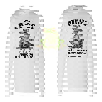 かわいいカエルデザイン 長袖Tシャツ - Kawaiitshirt