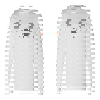 かわいいコアラ顔ハロウィンコスチューム 長袖Tシャツ - Kawaiitshirt