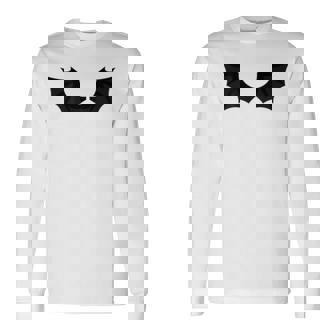 かわいいハロウィンブラックコウモリの羽 長袖Tシャツ - Kawaiitshirt