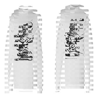 かわいい猫 太極拳 武道 陰陽 長袖Tシャツ - Kawaiitshirt