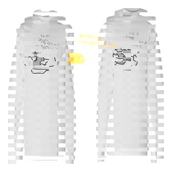 ぐでたま みんなどうせいつもぐでぐでしてっしょ？ ライトカラー 長袖Tシャツ - Kawaiitshirt