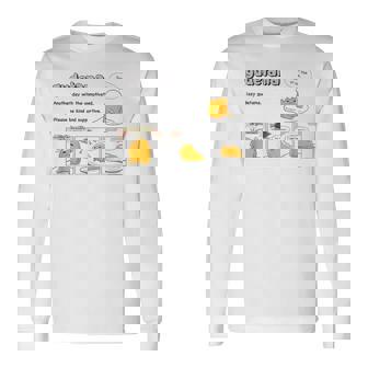 ぐでたま コミック ライトカラー 長袖Tシャツ - Kawaiitshirt