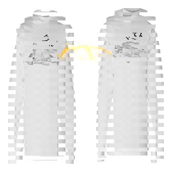 ぐでーんとくつろいでいる柴犬 長袖Tシャツ - Kawaiitshirt