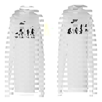 じんるいのしんか 人類の進化 Ufo Alien Human Evolution 長袖Tシャツ - Kawaiitshirt
