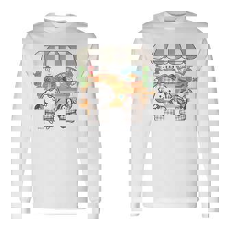 ねこぺん日和 ドーナツワゴン 長袖Tシャツ - Kawaiitshirt