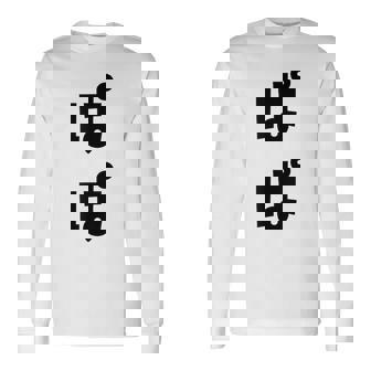 ぱぱ まま ひらがな 文字 かわいい ペア 夫婦 親子 お揃い 結婚 お祝い 家族コーデ 家族写真 おもしろ 長袖Tシャツ - Kawaiitshirt