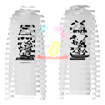 びーえするるる【Bsテレ東公式】まねきねこイラストtシャツ（10色） 長袖Tシャツ - Kawaiitshirt