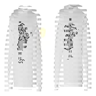 みんな大好きハシビロコウ 動かない鳥 はしび郎クラブtシャツ どうぶつ Zoo コアラ 鳥 オリジナル ハシビロコウ 長袖Tシャツ - Kawaiitshirt