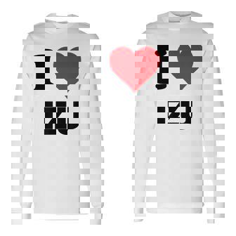 アイハート 伊豆ジャパンラブ 日本土産 長袖Tシャツ - Kawaiitshirt