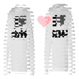 アイハート 佐渡ジャパンラブ 日本土産 長袖Tシャツ - Kawaiitshirt