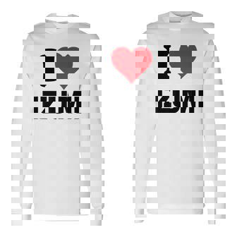 アイハート 和泉 日本 大好き 日本土産アイテム 長袖Tシャツ - Kawaiitshirt