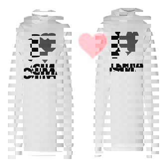 アイハート 大島ジャパンラブ 日本土産 長袖Tシャツ - Kawaiitshirt