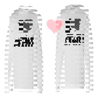 アイハート 熱海 Japan Love Japan お土産 長袖Tシャツ - Kawaiitshirt