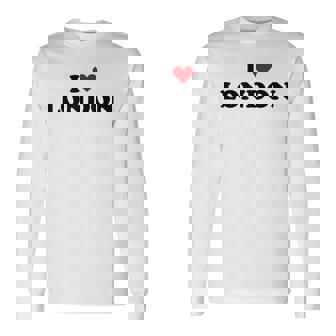 アイハートイギリスシティ-アイラブロンドン 長袖Tシャツ - Kawaiitshirt