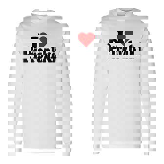 アイラブハートピロシキピロシキ 長袖Tシャツ - Kawaiitshirt