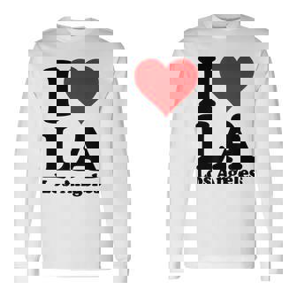 アイラブハートラロサンゼルスカリフォルニア 長袖Tシャツ - Kawaiitshirt