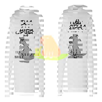 アイ・アム・ア・カイピバラ～カイピリーニャ・カクテル好きのカピバラ～ 長袖Tシャツ - Kawaiitshirt