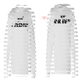 アイ・ハート Usa シティ-アイ・ラブ・パラダイス 長袖Tシャツ - Kawaiitshirt