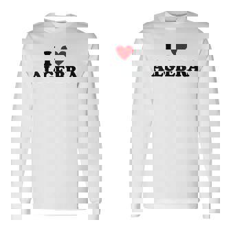 アイ・ハート・マス・ティーチャー-ファニー・アイ・ラヴ・アルゲブラ 長袖Tシャツ - Kawaiitshirt