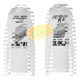 アジアンフード キッチン パン バゲット バインミー ベトナム ベトナム 長袖Tシャツ - Kawaiitshirt