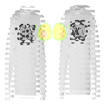 アボカドくん 長袖Tシャツ - Kawaiitshirt